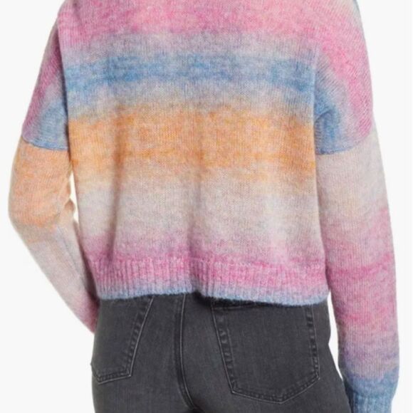 Rails x Revolve Camille Rainbow Mohair Sunset Sweater Size Large - Picture 4 of 11